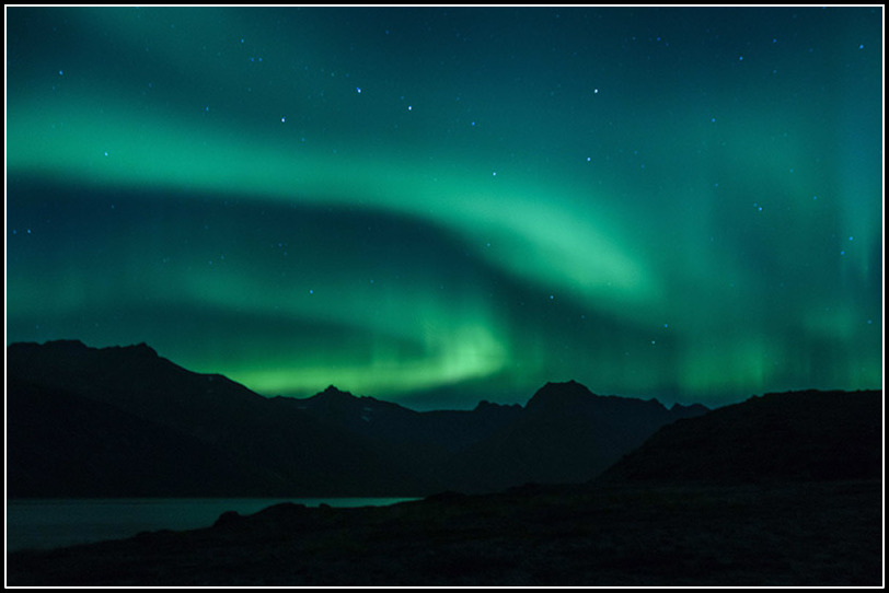 Groenlandia - Aurora Boreal - fiordo Tasermiut